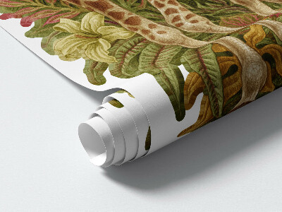 Wandtattoo 130x195 Safari in einer Pastellversion der wilden Natur
