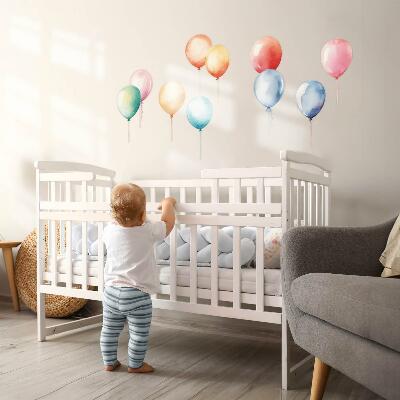 Wandsticker 60x70 Pastellfarbene Luftballons in farbenfroher Harmonie