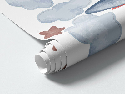 Wandsticker 60x90 Tierflüge im Aquarellstil
