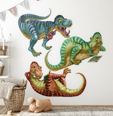 Wandtattoo 80x120 Dinosaurier in einer fröhlichen Cartoon-Version