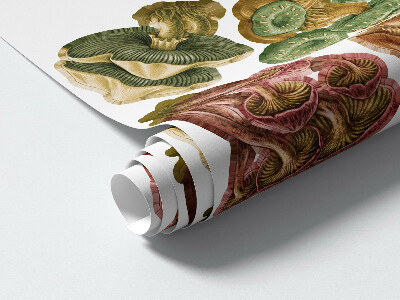 Wandtattoo 80x38 Waldpilze in einer Cartoon-Version