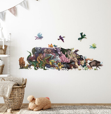 Wandtattoo 80x138 Zeichentricktiere aus der magischen Welt