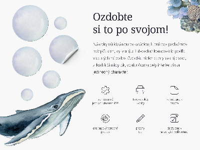 Wandtattoo 80x71 Meerjungfrau unter Muscheln Unterwassergeschichten