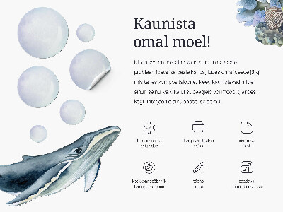 Wandtattoo 80x106 Das Unterwasserreich der kleinen Meerjungfrauen
