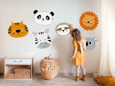Wandtattoo 80x121 Eine bezaubernde Safari mit wilden Tieren