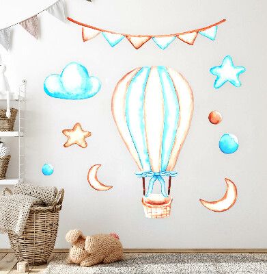 Wandsticker 80x119 Pastellfarbene Boho-Akzente in einer Aquarellversion
