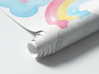 Wandsticker 80x119 Naturpastellhimmelmotive im Aquarellstil