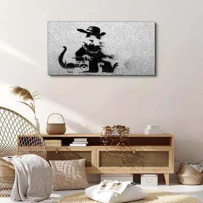 Foto auf leinwand Hood Rat Banksy