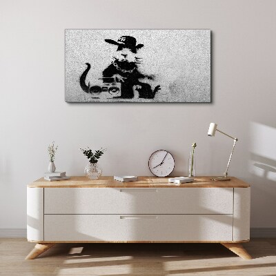 Foto auf leinwand Hood Rat Banksy