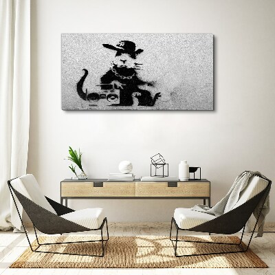 Foto auf leinwand Hood Rat Banksy