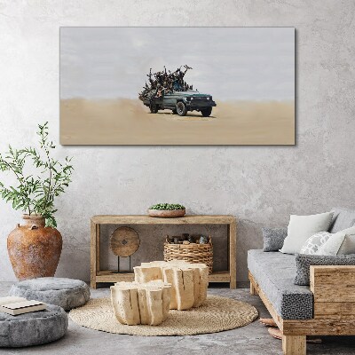 Foto auf leinwand Banksy-Krieg