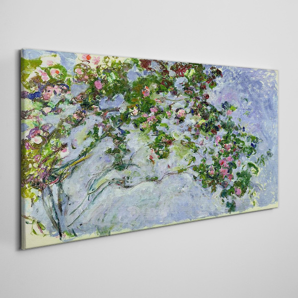 Bild auf leinwand Les Roses Claude Monet