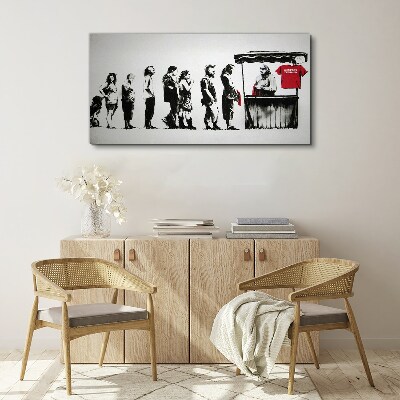 Foto auf leinwand Banksy Festival