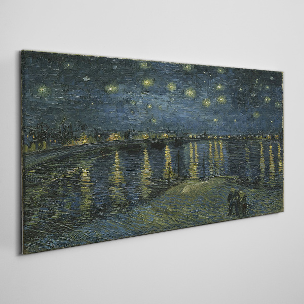 Foto auf leinwand Sterne über der Rhone
