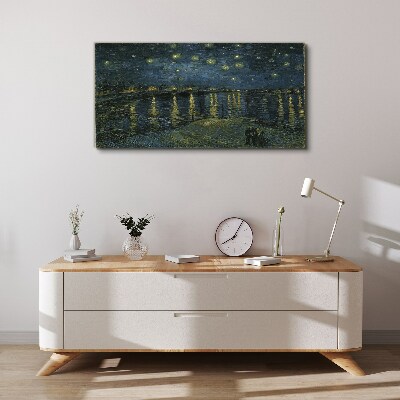 Foto auf leinwand Sterne über der Rhone