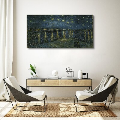 Foto auf leinwand Sterne über der Rhone