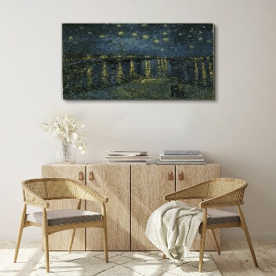 Foto auf leinwand Sterne über der Rhone
