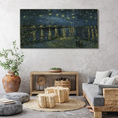 Foto auf leinwand Sterne über der Rhone
