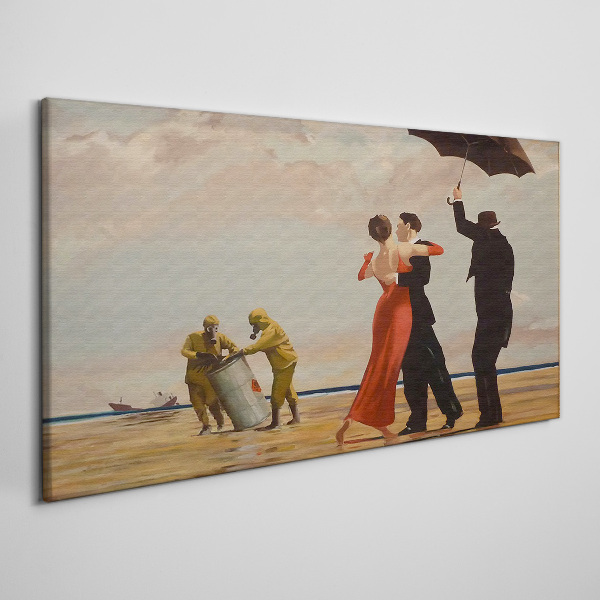 Foto auf leinwand Romantischer Spaziergang am Strand