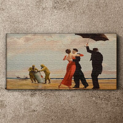 Foto auf leinwand Romantischer Spaziergang am Strand