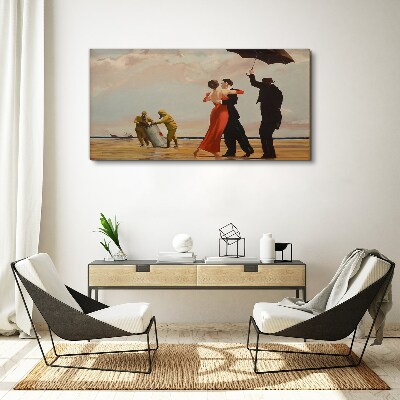 Foto auf leinwand Romantischer Spaziergang am Strand