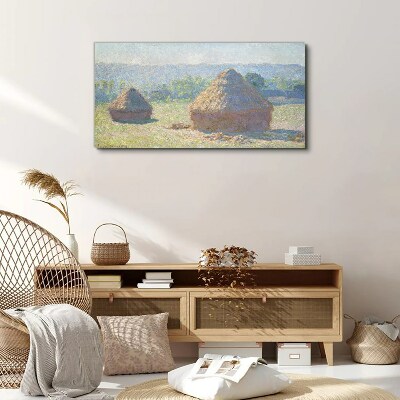 Foto auf leinwand Ende des Sommers Hay Monet