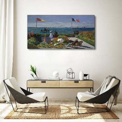 Bild auf leinwand Garten Natur Kunst Monet