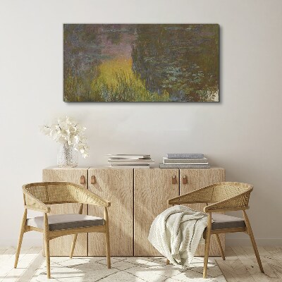 Foto auf leinwand Seerosen Sonne Monet