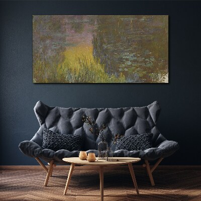 Foto auf leinwand Seerosen Sonne Monet