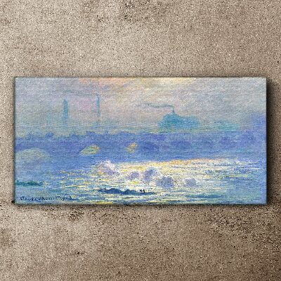 Foto auf leinwand Waterloo-Brücke Monet