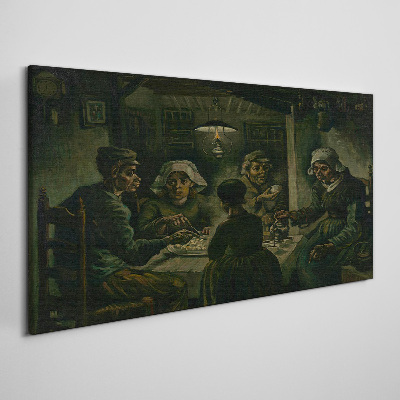 Foto auf leinwand Abendessen in einer Schattenwolke