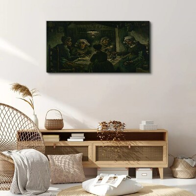 Foto auf leinwand Abendessen in einer Schattenwolke
