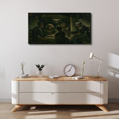 Foto auf leinwand Abendessen in einer Schattenwolke