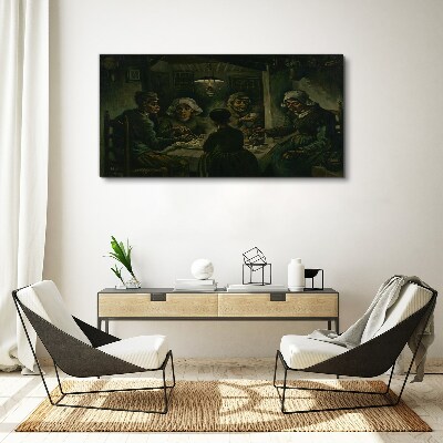 Foto auf leinwand Abendessen in einer Schattenwolke