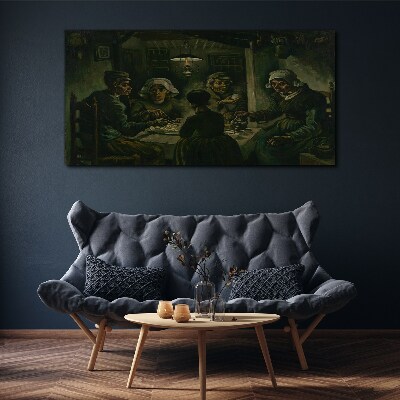Foto auf leinwand Abendessen in einer Schattenwolke