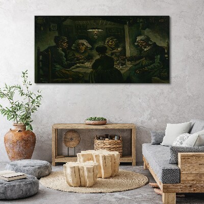 Foto auf leinwand Abendessen in einer Schattenwolke