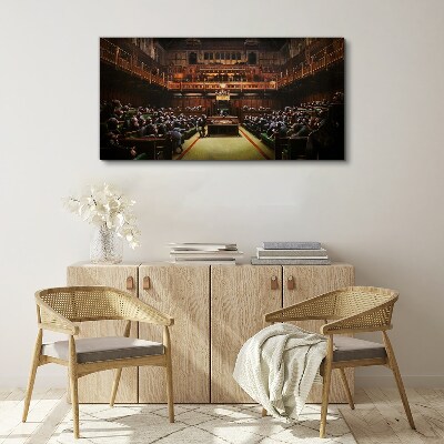 Wandbild Banksy-Parlament