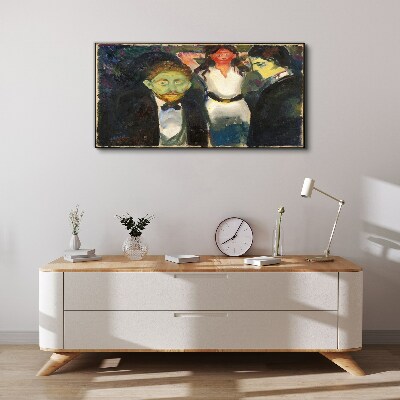 Bild auf leinwand Eifersucht Edvard Munch