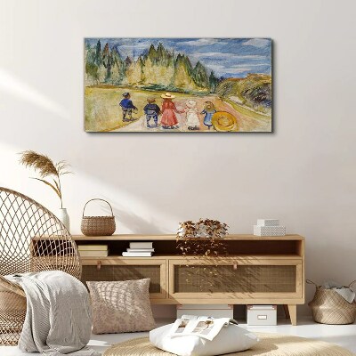 Foto auf leinwand Ein Spaziergang zwischen den Bäumen