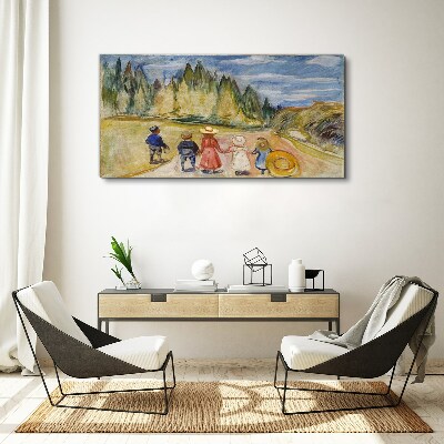 Foto auf leinwand Ein Spaziergang zwischen den Bäumen