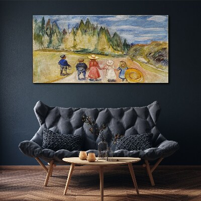 Foto auf leinwand Ein Spaziergang zwischen den Bäumen