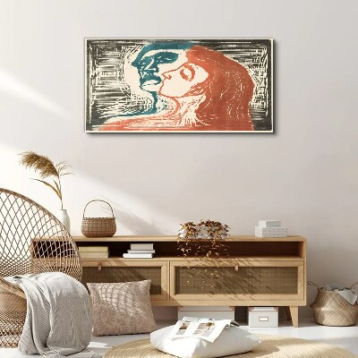 Foto auf leinwand Ein intimer Blick auf Emotionen