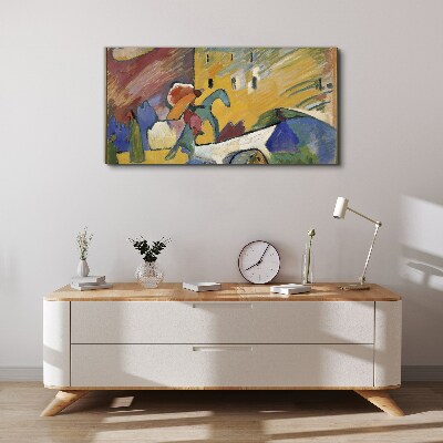 Wandbild Bewegung und Farbe in der Landschaft