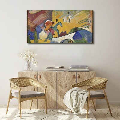 Wandbild Bewegung und Farbe in der Landschaft