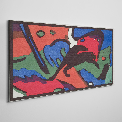Foto auf leinwand Abstrakte Komposition von Farben