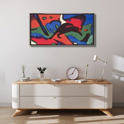 Foto auf leinwand Abstrakte Komposition von Farben