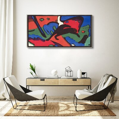 Foto auf leinwand Abstrakte Komposition von Farben