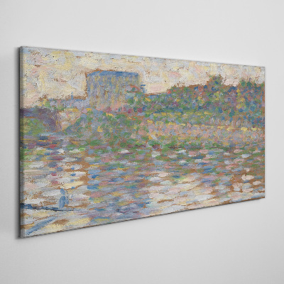 Foto auf leinwand Reflexionen auf dem Wasser