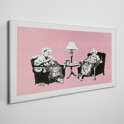 Foto leinwand Omas in Pink