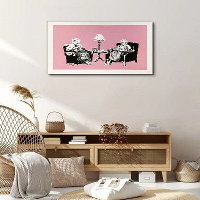 Foto leinwand Omas in Pink